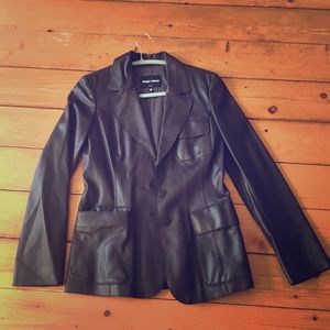 Authentic Giorgio Armani leather blazer